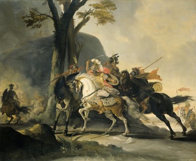 Alexander the Great at the Battle of the Granicus River in 334 BC Against the Persians by Cornelis Troost